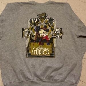 Disney Parks Hanes Sweatshirt Hollywood Studios Mickey Grey Gray XL